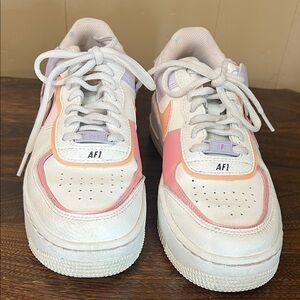 Nike Air Force 1 White Shadow Orange Chalk with Pink Glaze C10919-111 Size 7.5